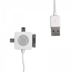 Obrzok tovaru WE Datov kabel micro / mini USB / iPhone4 100cm bl - 09989