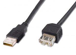 Obrzok PremiumCord USB 2.0 kabel prodluovac - kupaa05bk