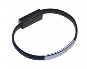 Obrzok Datov kabel BRACELET microUSB nabjec black - BRAMUDAKABK