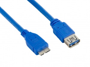 Obrzok tovaru 4World Kabel USB 3.0 AF-Micro BM 1.0m Blue - 08969