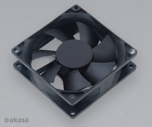 Obrzok ventiltor Akasa - 8 cm  - Paxfan ern - tich - AK-181BK-2B