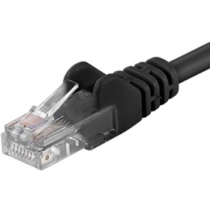 Obrzok PremiumCord Patch kabel UTP RJ45-RJ45 CAT6 1m ern - sp6utp010C