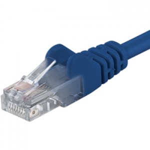 Obrzok PremiumCord Patch kabel UTP RJ45-RJ45 CAT6 2m modr - sp6utp020B