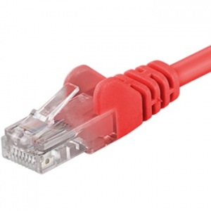 Obrzok PremiumCord Patch kabel UTP RJ45-RJ45 level 5e 1m erven - sputp01R