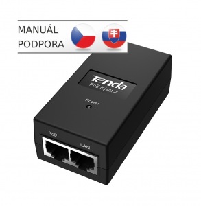 Obrzok tovaru Tenda PoE15F Fast Ethernet Power Injector PoE 15.4W,  802.3af,  2x LAN 10 / 100 Mb / s - POE15F