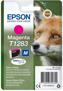 Obrzok Epson Singlepack Magenta T1283 DURABrite Ultra Ink - C13T12834012