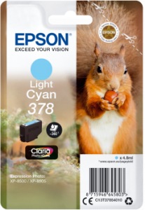 Obrzok Epson Singlepack LightCyan 378 Claria Photo HD Ink - C13T37854010