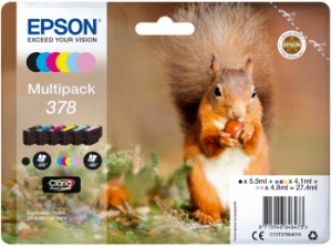 Obrzok Epson Multipack 6-colours 378 Claria Photo HD Ink - C13T37884010