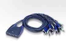 Obrzok ATEN 4port KVM USB mini - CS-64US