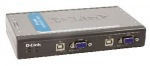 Obrzok produktu D-Link KVM prepna, 4 porty, USB, audio, video, pripojen kble
