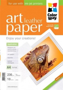 Obrzok Photo paper ColorWay ART glossy texture "leather" 230g  - PGA230010LA4