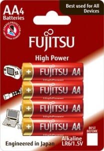 Obrzok Fujitsu High Power alkalick batria LR06  - FU-LR06HP-4B