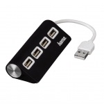 Obrzok produktu Hama USB 2.0 Hub 1:4,  napjanie USB,  ierny